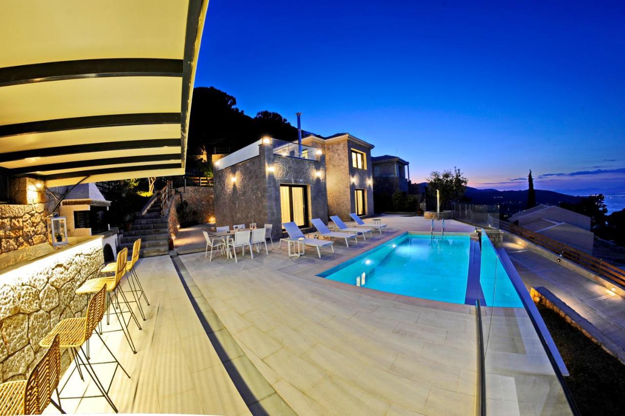 Ionian Stone Luxury Villa Nikiána Kültér fotó